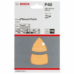 Bosch 10 slīppapīri 2608607402 Bosch 10 slīppapīri 2608607402