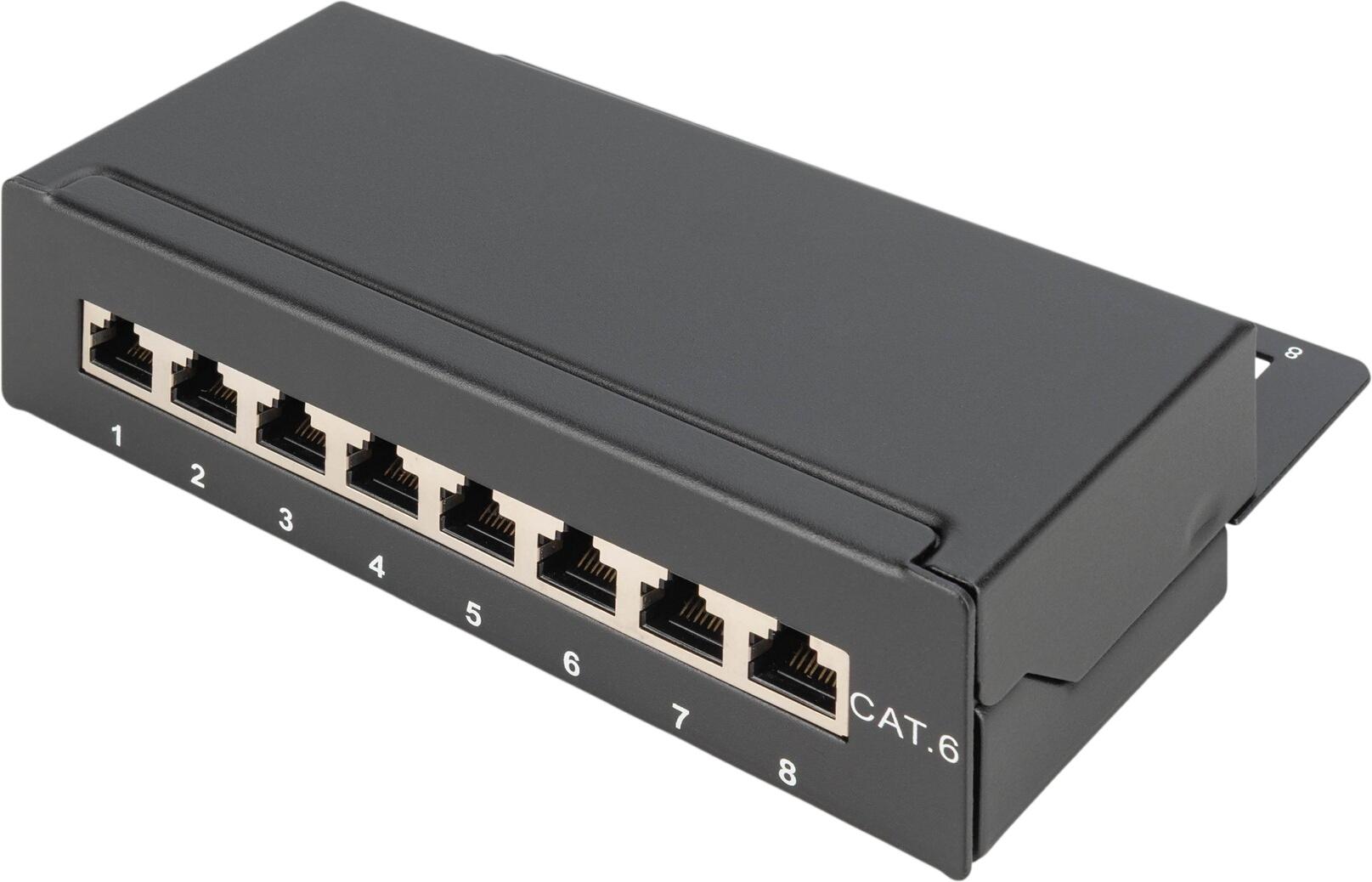DIGITUS DIGITUS Patch Panel CAT6 8Port 1HE DIGITUS DIGITUS Patch Panel CAT6 8Port 1HE