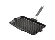 Staub Grilpanna ar silikona rokturi taisnstūrveida 34 x 21 cm Staub Grilpanna ar silikona rokturi taisnstūrveida 34 x 21 cm