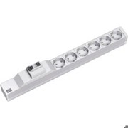 BACHMANN 19" kontaktligzda, 6-vietīga, ar FI aizsargslēdzi BACHMANN 19" kontaktligzda, 6-vietīga, ar FI aizsargslēdzi