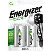 Energizer uzlādējamais akumulators Recharge Power Plus C 1,2 volti 2500 mAh 2 gab. iepakojumā Energizer uzlādējamais akumulators Recharge Power Plus C 1,2 volti 2500 mAh 2 gab. iepakojumā