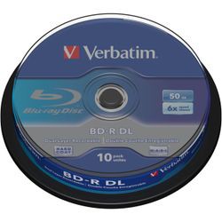 Verbatim BD-R DL 50GB 6x 10er Spindel 43746 Verbatim BD-R DL 50GB 6x 10er Spindel 43746