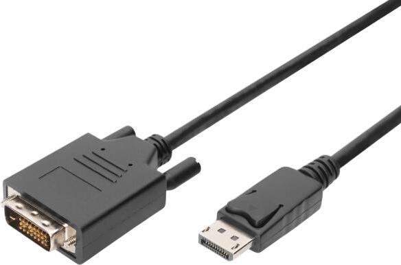 QLTY DISPLAYPORT-DVI 24+1 KABELIS 2M ST/ST DPP 1.2 QLTY DISPLAYPORT-DVI 24+1 KABELIS 2M ST/ST DPP 1.2