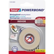 Tesa Powerbond montāžas lente iekštelpām 19 mm x 1.5 m Tesa Powerbond montāžas lente iekštelpām 19 mm x 1.5 m