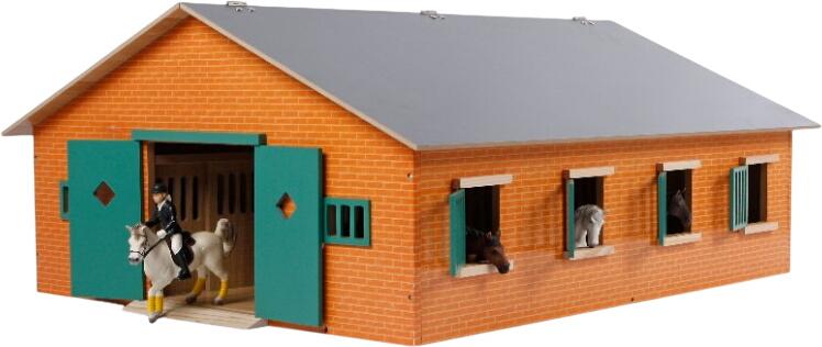 Kids Globe 610595 - Lauku saimniecības zirgu stallis ar 7 boksām mērogā 1:16 72 x 60 x 38 cm Kids Globe 610595 - Lauku saimniecības zirgu stallis ar 7 boksām mērogā 1:16 72 x 60 x 38 cm