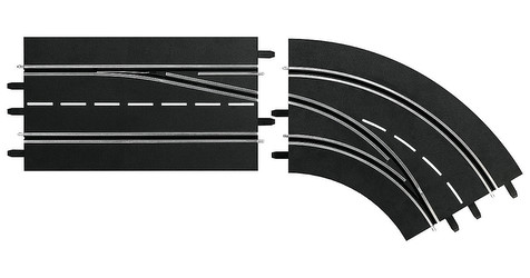 Carrera Digital 132/124 Joslu maiņas līkne pa labi Carrera Digital 132/124 Joslu maiņas līkne pa labi