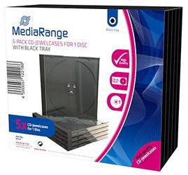 MediaRange CD-Jewelcases 5 gabali MediaRange CD-Jewelcases 5 gabali