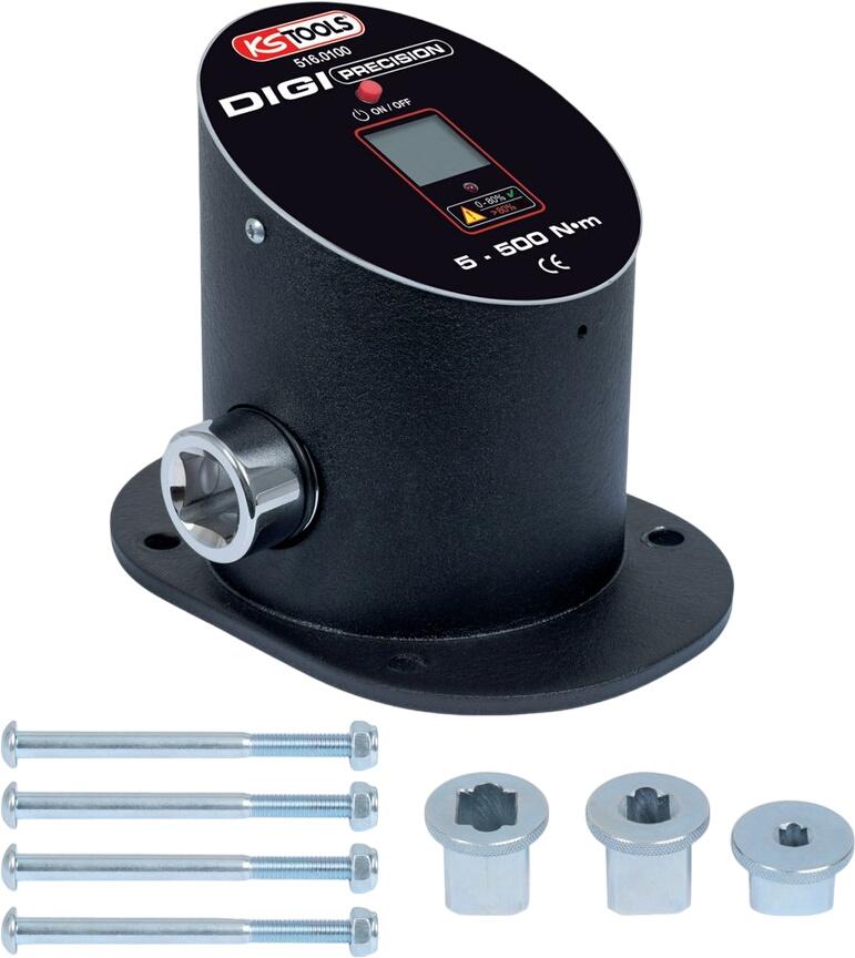 KS Tools 516.0100 Digitālais griezes momenta testēšanas ierīce 5 - 500 Nm, 3/4 + 1/2 + 3/8 + 1/4 col KS Tools 516.0100 Digitālais griezes momenta testēšanas ierīce 5 - 500 Nm, 3/4 + 1/2 + 3/8 + 1/4 col