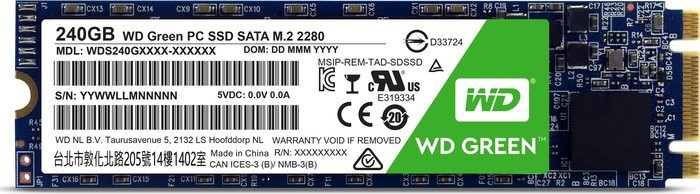 Western Digital Green 240GB M.2 (WDS240G1G0B) Western Digital Green 240GB M.2 (WDS240G1G0B)
