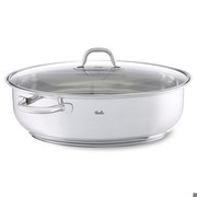 Fissler Nerūsējošā tērauda cepšanas trauks ovāls indukcija 38 cm Fissler Nerūsējošā tērauda cepšanas trauks ovāls indukcija 38 cm