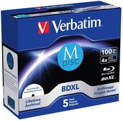 Verbatim M-DISC Lifetime arhīva BDXL 100GB 5er Pack (43834) Verbatim M-DISC Lifetime arhīva BDXL 100GB 5er Pack (43834)