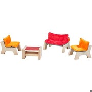 HABA Little Friends leļļu mājas mēbeles viesistaba (303840) HABA Little Friends leļļu mājas mēbeles viesistaba (303840)