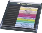Faber-Castell Pitt Artist Pen Brush Pastell 12er Etui Pastell Faber-Castell Pitt Artist Pen Brush Pastell 12er Etui Pastell