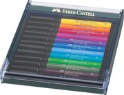 Faber-Castell Pitt Artist Pen Brush pamata krāsas 12 gab. etvija Faber-Castell Pitt Artist Pen Brush pamata krāsas 12 gab. etvija