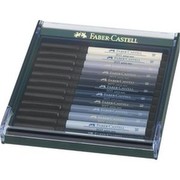 Faber-Castell Pitt Artist Pen pelēkie toņi 12 gab. etvija (267423) Faber-Castell Pitt Artist Pen pelēkie toņi 12 gab. etvija (267423)