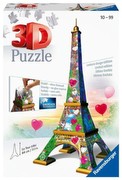 Ravensburger 3D Puzzle Eifeļa tornis Love Edition Ravensburger 3D Puzzle Eifeļa tornis Love Edition