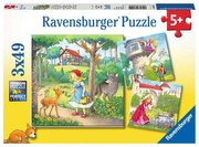 Ravensburger Rapunzel, Sarkanā Cepurīte & Varde Karalis bērnu puzle Ravensburger Rapunzel, Sarkanā Cepurīte & Varde Karalis bērnu puzle