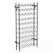 HOMCOM Vīna plaukts 60 pudelēm metāls HOMCOM Vīna plaukts 60 pudelēm metāls