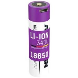 Ansmann Li-Ion akumulators 18650 3400 mAh ar Micro-USB uzlādes ligzdu (1307-0003) Ansmann Li-Ion akumulators 18650 3400 mAh ar Micro-USB uzlādes ligzdu (1307-0003)