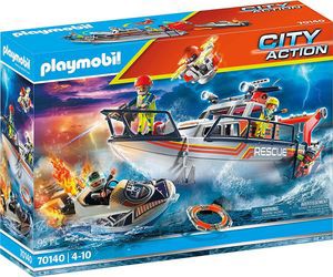 Playmobil City Action Jūras glābšanas dzēšanas operācija ar glābšanas kuģi (70140) Playmobil City Action Jūras glābšanas dzēšanas operācija ar glābšanas kuģi (70140)