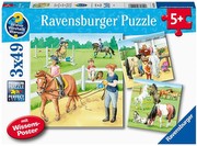 Ravensburger Puzzle Viena diena jātnieku sētā Ravensburger Puzzle Viena diena jātnieku sētā