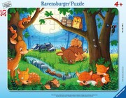 Ravensburger Puzzle Kad mazi dzīvnieki iet gulēt Ravensburger Puzzle Kad mazi dzīvnieki iet gulēt