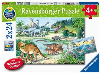 Ravensburger Puzzle Dinozauri un viņu dzīvesvietas Ravensburger Puzzle Dinozauri un viņu dzīvesvietas