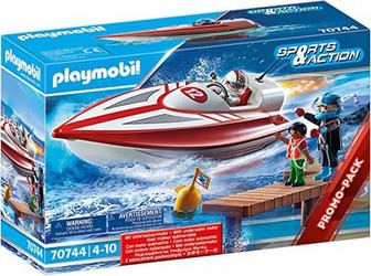 Playmobil Sports & Action ātrumlaiva ar zemūdens motoru (70744) Playmobil Sports & Action ātrumlaiva ar zemūdens motoru (70744)
