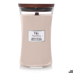 WoodWick Vanilla & Sea Salt smaržīgā svece liela WoodWick Vanilla & Sea Salt smaržīgā svece liela