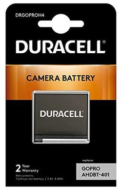 Duracell Li-Ion akumulators 1160 mAh priekš GoPro Hero 4 Duracell Li-Ion akumulators 1160 mAh priekš GoPro Hero 4