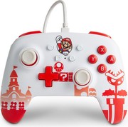 PowerA Enhanced Wired Controller - Mario sarkans/balts PowerA Enhanced Wired Controller - Mario sarkans/balts