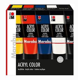 Marabu Acryl Krāsa 5 x 100 ml Marabu Acryl Krāsa 5 x 100 ml