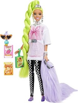Mattel Barbie Extra lelle Neon Green Hair (HDJ44) Mattel Barbie Extra lelle Neon Green Hair (HDJ44)