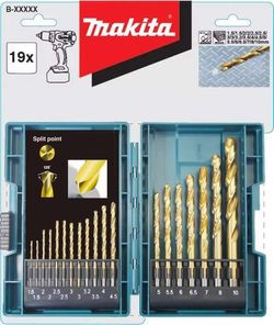 Makita HSS TiN metāla urbju komplekts B-67795 Makita HSS TiN metāla urbju komplekts B-67795