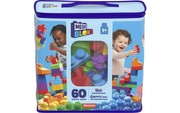 Fisher Price Mega Bloks klucīšu maiss krāsains 60 gabali (DCH55) Fisher Price Mega Bloks klucīšu maiss krāsains 60 gabali (DCH55)