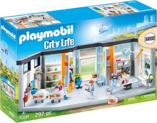 Playmobil City Life slimnīca ar aprīkojumu (70191) Playmobil City Life slimnīca ar aprīkojumu (70191)