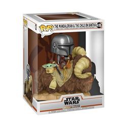 Funko Pop! Deluxe Star Wars Mandalorian & Bērns uz Batha Funko Pop! Deluxe Star Wars Mandalorian & Bērns uz Batha