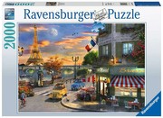 Ravensburger Puzzle Romantiska vakara stunda Parīzē Ravensburger Puzzle Romantiska vakara stunda Parīzē
