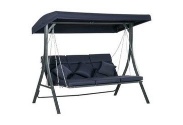 Outsunny Hollywoodschaukel 3-vietīgs 198 x 118 x 168 cm Outsunny Hollywoodschaukel 3-vietīgs 198 x 118 x 168 cm