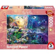 Schmidt Spiele Puzzle Rose Cat Khan: Nakts pūķu sacensības Schmidt Spiele Puzzle Rose Cat Khan: Nakts pūķu sacensības