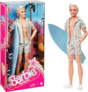 Mattel Barbie The Movie Ken lelle ar svītrainu pludmales tērpu (HPJ97) Mattel Barbie The Movie Ken lelle ar svītrainu pludmales tērpu (HPJ97)