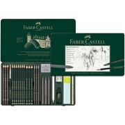 Faber-Castell Pitt Graphite komplekts 26 gab Metalletui (112974) Faber-Castell Pitt Graphite komplekts 26 gab Metalletui (112974)