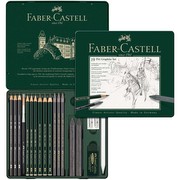 Faber-Castell Pitt Graphite komplekts 19 gab Metalletui (112973) Faber-Castell Pitt Graphite komplekts 19 gab Metalletui (112973)