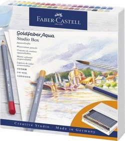 Faber-Castell Goldfaber Aqua akvareļzīmuļu studijas komplekts (114616) Faber-Castell Goldfaber Aqua akvareļzīmuļu studijas komplekts (114616)