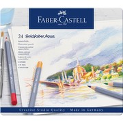 Faber-Castell Goldfaber Aqua akvareļzīmulis 24 gab metāla futrālī (114624) Faber-Castell Goldfaber Aqua akvareļzīmulis 24 gab metāla futrālī (114624)