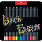 Faber-Castell Black Edition krāsainie zīmuļi 24 gab metāla futrālī (116425) Faber-Castell Black Edition krāsainie zīmuļi 24 gab metāla futrālī (116425)