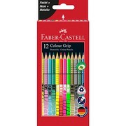 Faber-Castell Colour Grip krāsainais zīmulis 12 gab kartona etvija īpašas krāsas (201569) Faber-Castell Colour Grip krāsainais zīmulis 12 gab kartona etvija īpašas krāsas (201569)