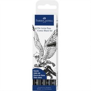 Faber-Castell Pitt Artist Pen Comic Black 4er etvija (267194) Faber-Castell Pitt Artist Pen Comic Black 4er etvija (267194)