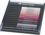 Faber-Castell Pitt Artist Pen portretu krāsas 12 gab. etvija (267424) Faber-Castell Pitt Artist Pen portretu krāsas 12 gab. etvija (267424)