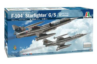 Italeri F-104 Starfighter G/S - Uzlabotā versija RF versija (2514) Italeri F-104 Starfighter G/S - Uzlabotā versija RF versija (2514)